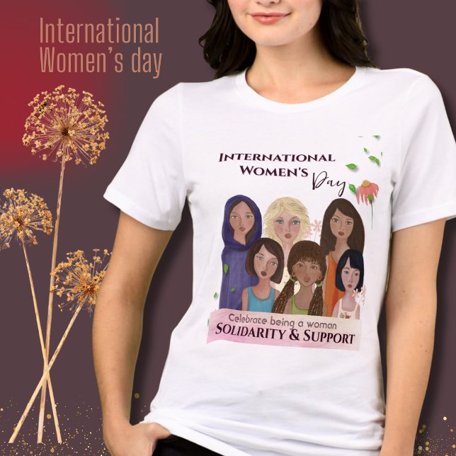 Celebrate Women's Day Portraits Tri-Blend Shirt (Celebrate Women's Day Portraits Tri-Blend Shirt )