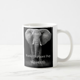 Celebrate World Elephant Day: Majestic Design Coffee Mug