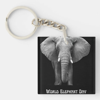 Celebrate World Elephant Day: Majestic Design Key Ring
