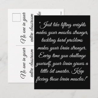 Celebrate Your Child's Unique Back To School Journ Holiday Postcard