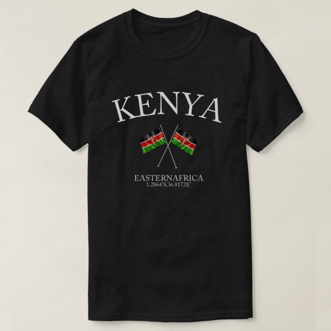 Celebrated the Culture of Kenya Flag T-Shirt (Design Front)