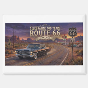 Celebrating 100 Years: Route 66 Magnet