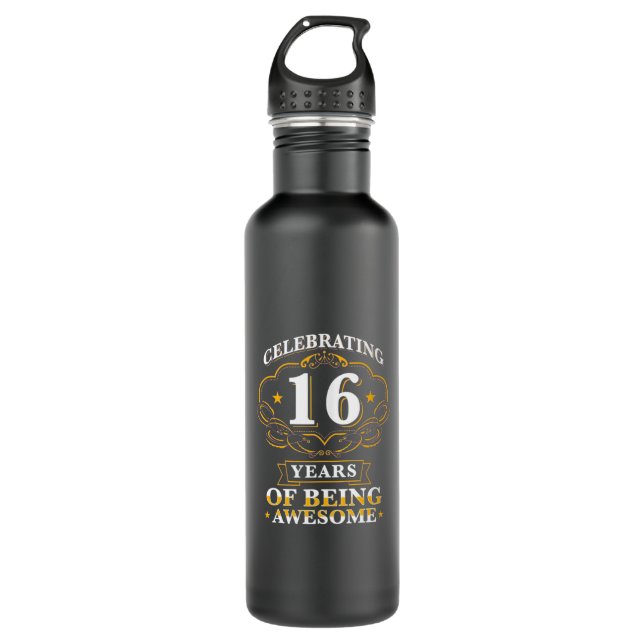 Celebrating 16 Years Of Being Awesome 710 Ml Water Bottle (Front)
