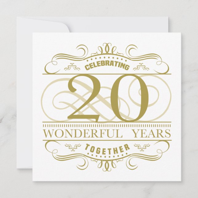Celebrating 20th Anniversary Card (Front)