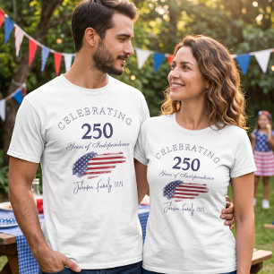 Celebrating 250 Years of Independence 4th of July T-Shirt