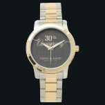 Celebrating 30th Anniversary. Customisable. Watch<br><div class="desc">Designed by Freepik

Available here:
http://www.zazzle.com/produkto</div>