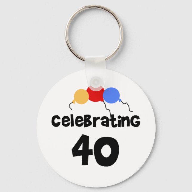 Celebrating 40 key ring (Front)
