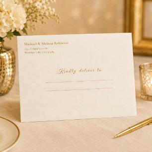 Celebrating 50 Years Ivory Gold Envelope