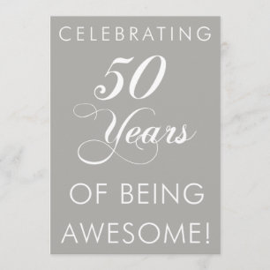 Celebrating 50 Years Of Being Awesome Invite