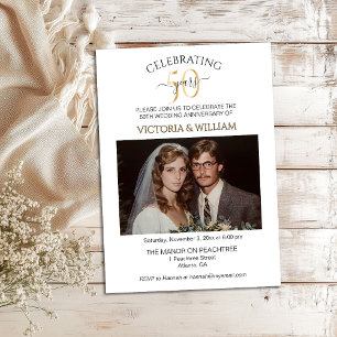 Celebrating 50 Years Wedding Anniversary Party Invitation