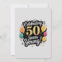Celebrating 50 Years Young A Golden Jubilee Card