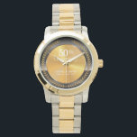 Celebrating 50th Anniversary. Customisable. Watch<br><div class="desc">Designed by Freepik

Available here:
http://www.zazzle.com/produkto</div>