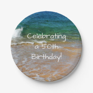 Celebrating 50th Birthday Party Plates