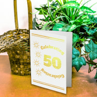 Celebrating 50th Birthday Starburst in