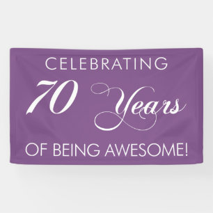 Celebrating 70 Years Of Being Awesome Banner