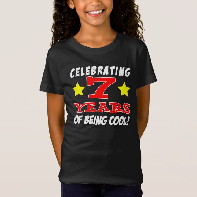 Celebrating 7 Years Of Being Cool T-Shirt (Front)