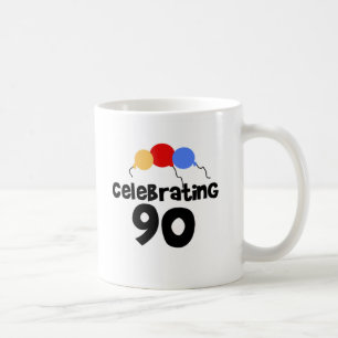 Celebrating 90 coffee mug