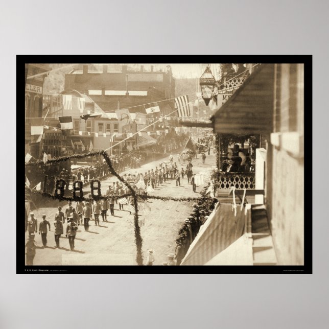 Celebrating a Stretch of Railroad Deadwood SD 1888 Poster (Front)