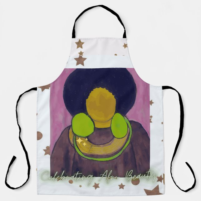 Celebrating Afro Beauty Apron (Front)