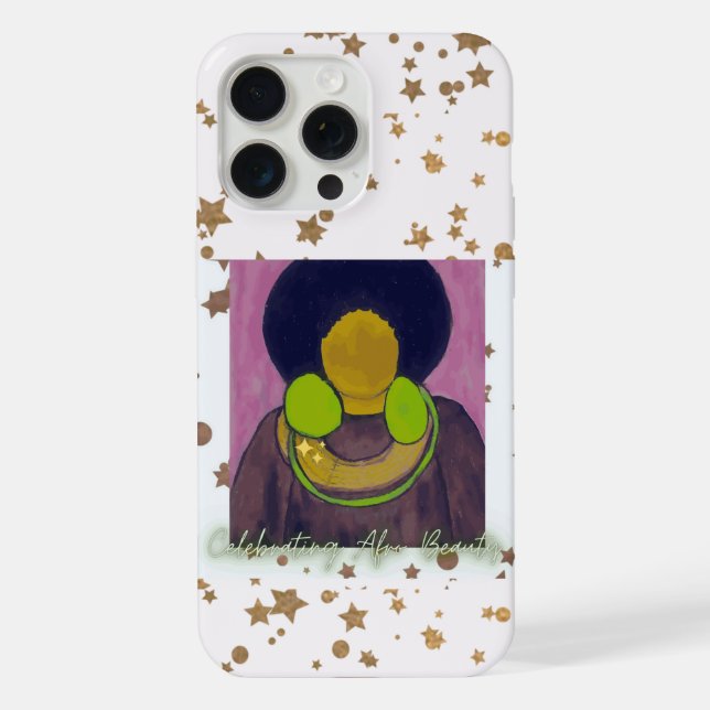 Celebrating Afro Beauty iPhone Case (Back)