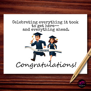 Celebrating All It Took Congrats Graduation Card