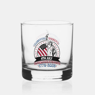 Celebrating America’s Semiquincentennial Whiskey Glass