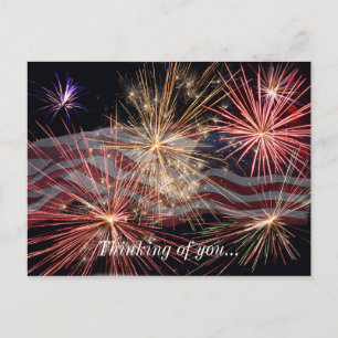 Celebrating America Thinking Of You Postcard