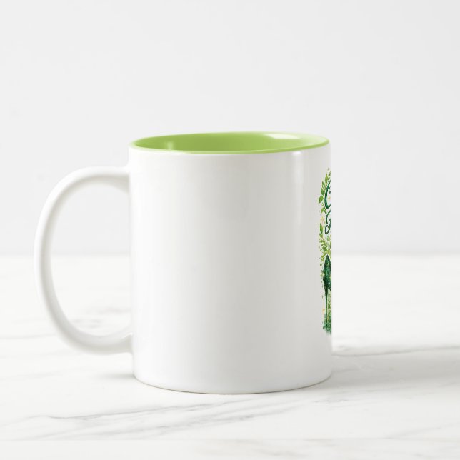 Celebrating another year Two-Tone coffee mug (Left)
