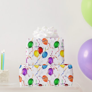 Celebrating Balloons Wrapping Paper
