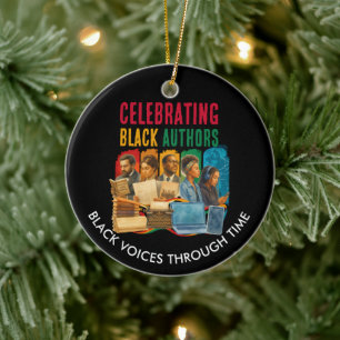 Celebrating Black Authors QR Code Publisher Ceramic Tree Decoration