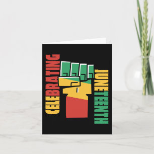 Celebrating Black Freedom 1865 African American 3 Card