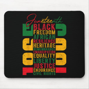 Celebrating Black Freedom 1865 Independence Day Mouse Pad