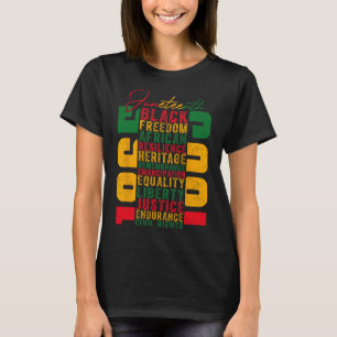Celebrating Black Freedom 1865 Independence Day  T-Shirt