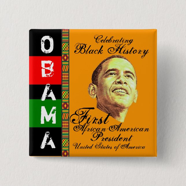 Celebrating Black History 15 Cm Square Badge (Front)