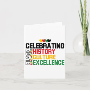 Celebrating Black History Month African American C Card
