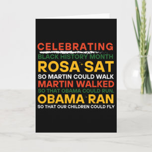 Celebrating Black History Month Card