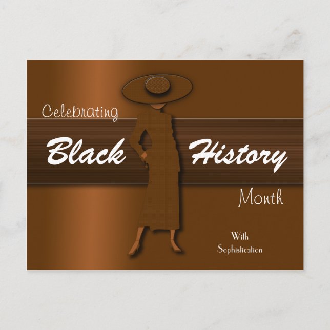 Celebrating Black History Month (Post Card) Postcard (Front)