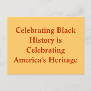Celebrating Black History Postcard