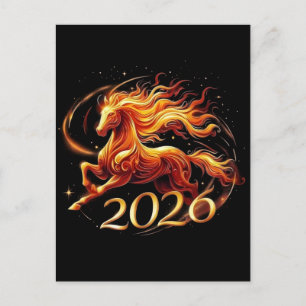 Celebrating Chinese Horse Year 2026 Unmissable Holiday Postcard
