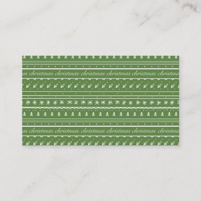 Celebrating Christmas Appointment Card (Front)