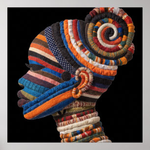 Celebrating Colorful Black Women Poster