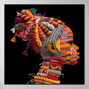 Celebrating Colorful Black Women Poster