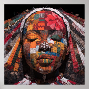 Celebrating Colorful Black Women Poster