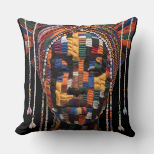 Celebrating Colorful Black Women Throw Pillow