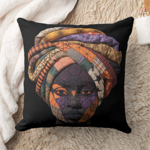 Celebrating Colorful Black Women Throw Pillow