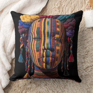 Celebrating Colorful Black Women Throw Pillow