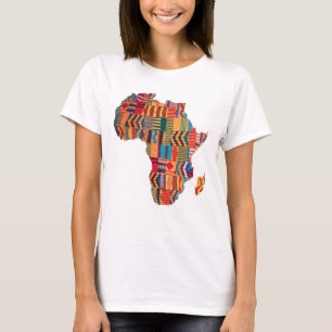 Celebrating Colourful African Map T-Shirt