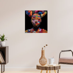 Celebrating Colourful Black Women Poster