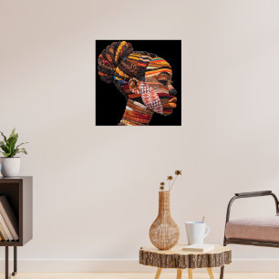 Celebrating Colourful Black Women Poster