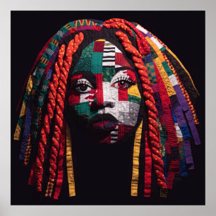 Celebrating Colourful Black Women Poster